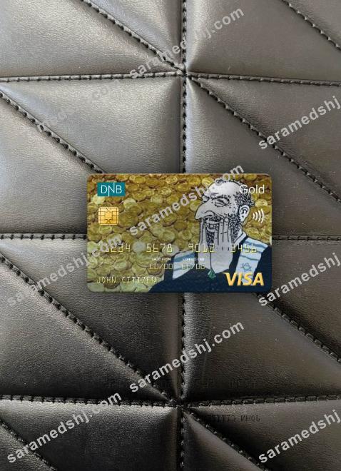 Norway DNB bank visa gold card photolook front